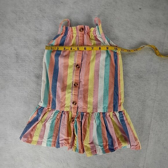 Calvin Klein Toddler Girls 100% Cotton Striped Woven Dress Size 4T (NWOT) - Picture 4 of 10